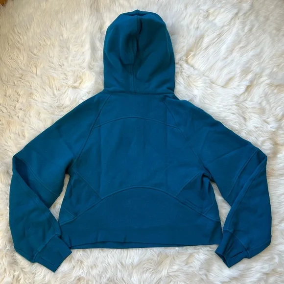 NWT Scuba Oversized 1/2 Zip Hoodie Color Capri - Picture 5 of 11